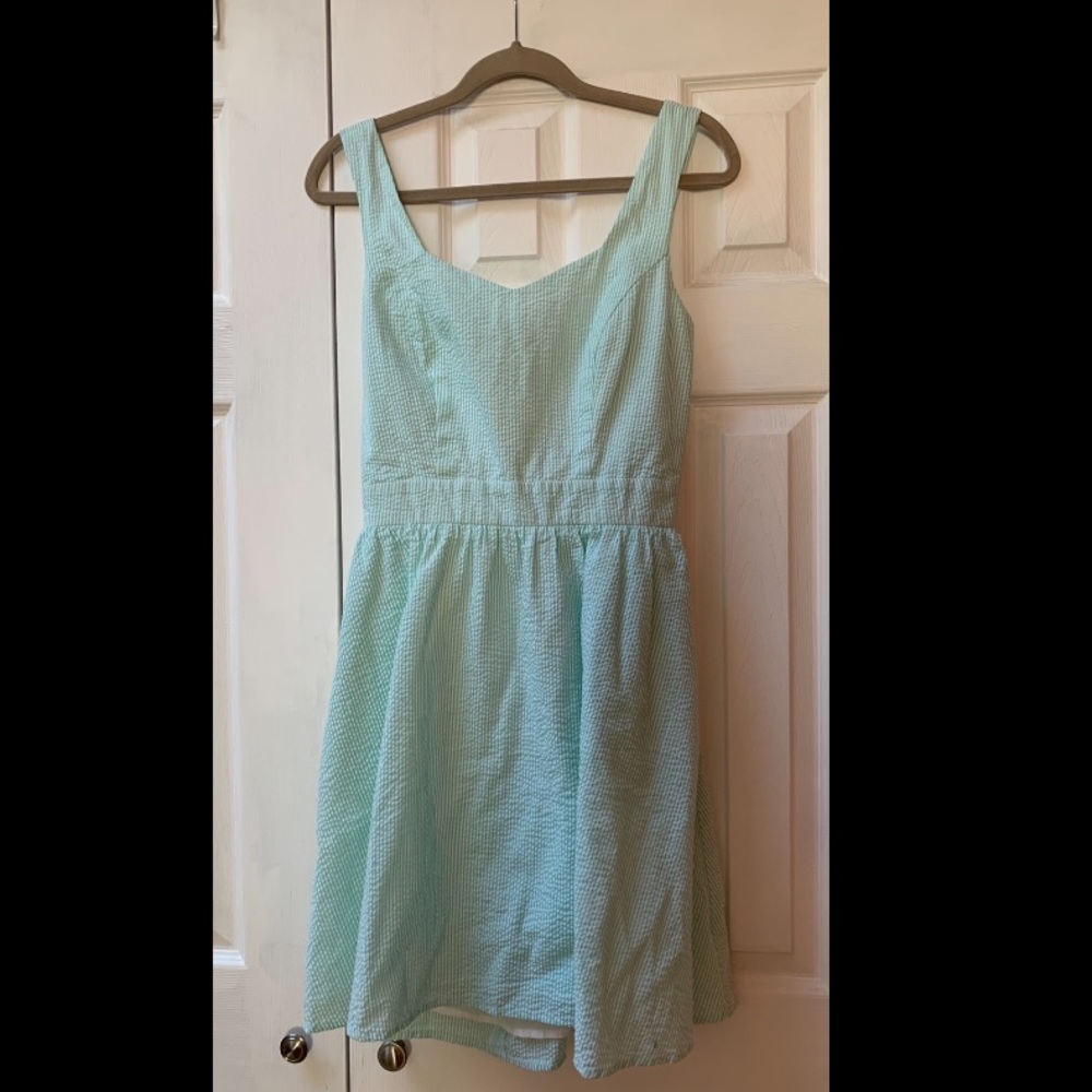 Lauren James Garrison bow back dress - Mint Green